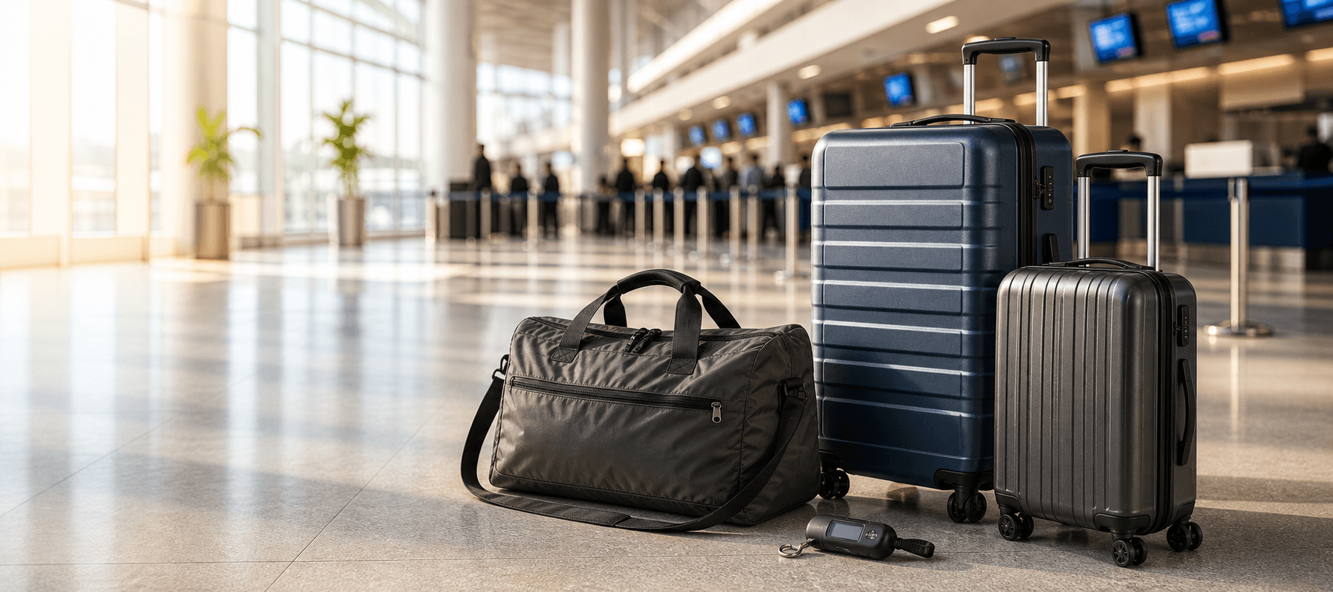 Cabin and check-in bags travel merchandise