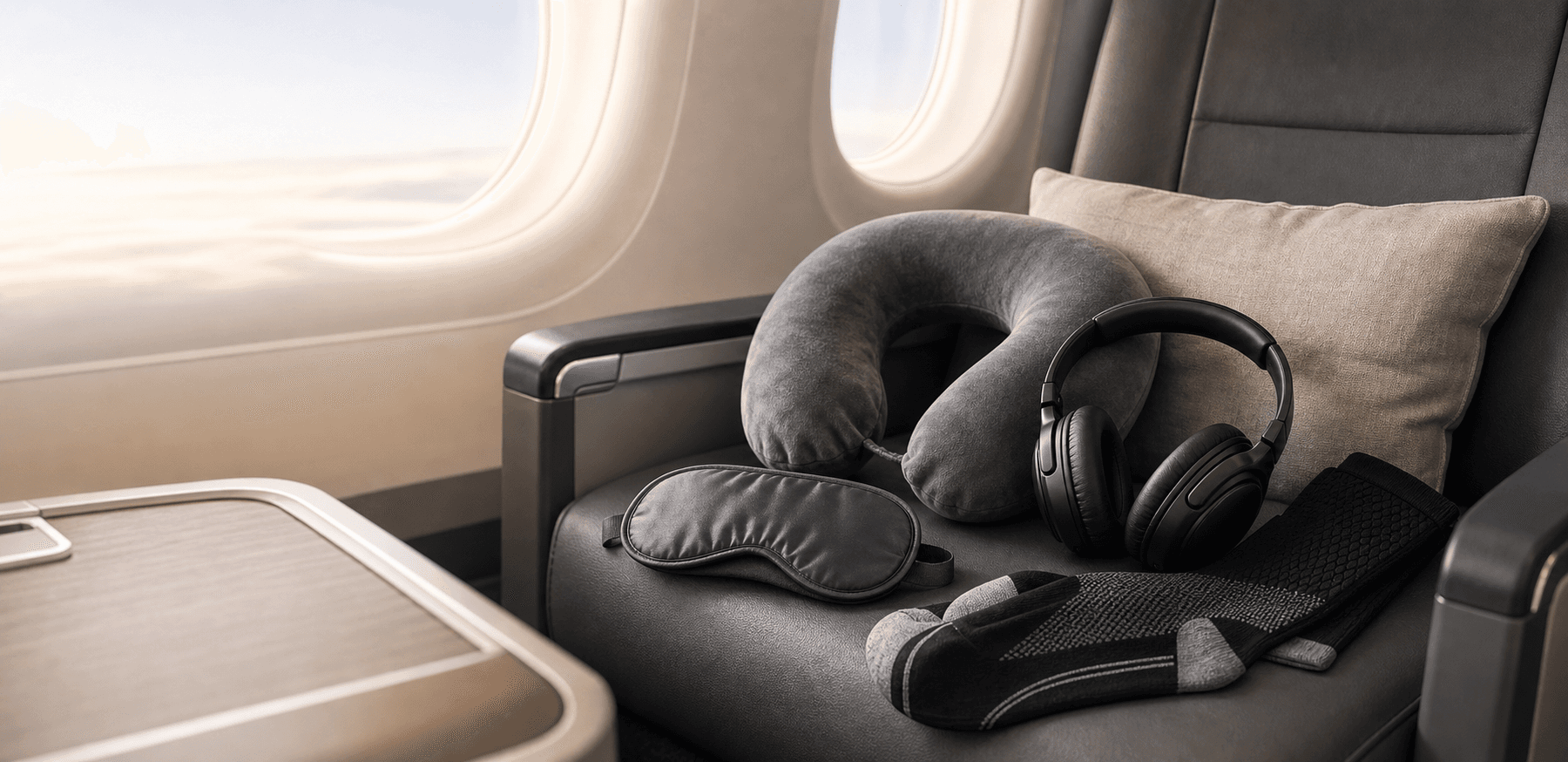 In-flight comfort travel merchandise