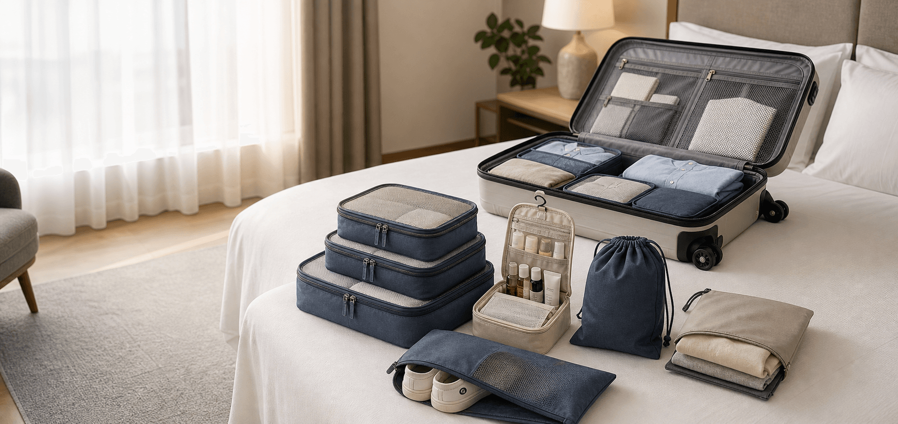 Packing organizers travel merchandise