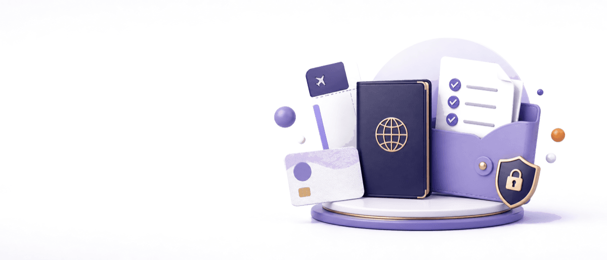 Travel documents hero artwork