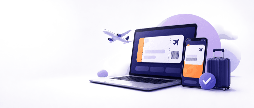 Web check-in hero artwork