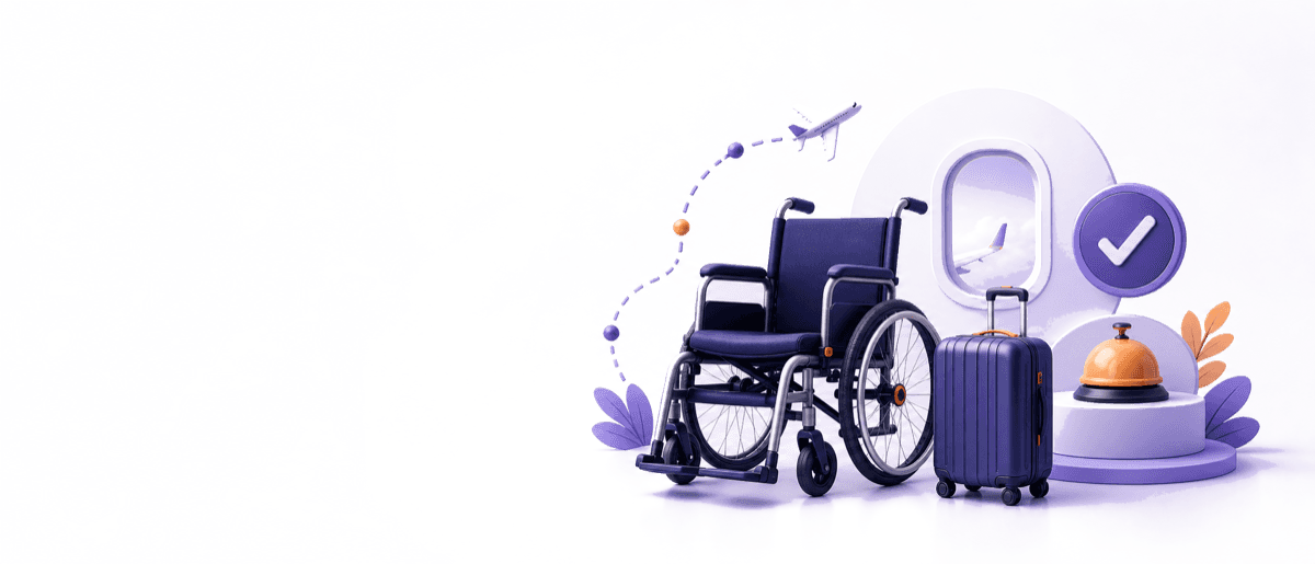 Wheelchair service hero artwork