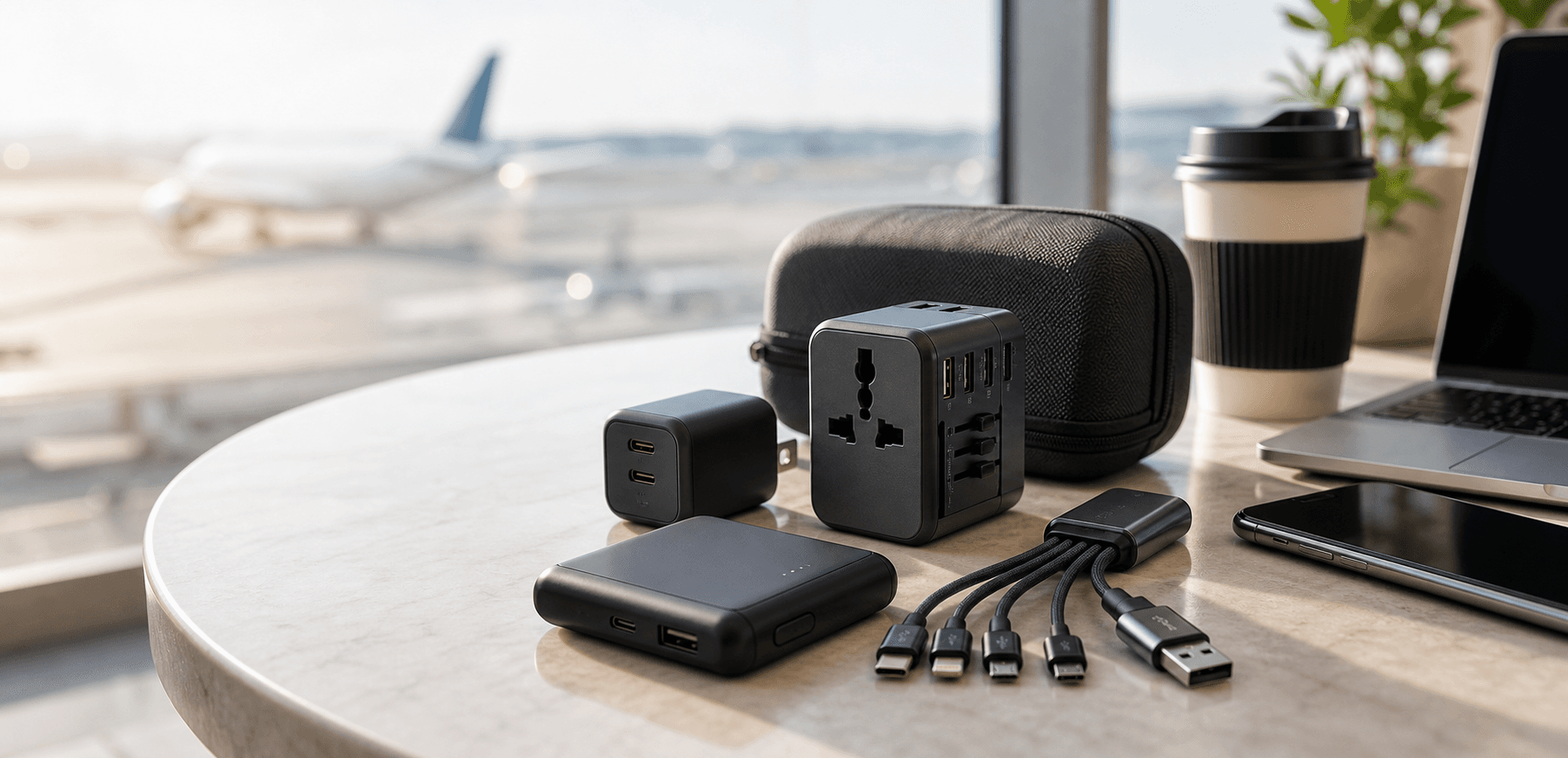 Power and adapters travel merchandise